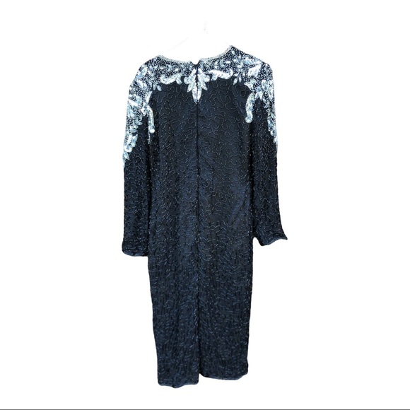 Vintage Landmark Silk Beaded Dress Size Small - Picture 2 of 4
